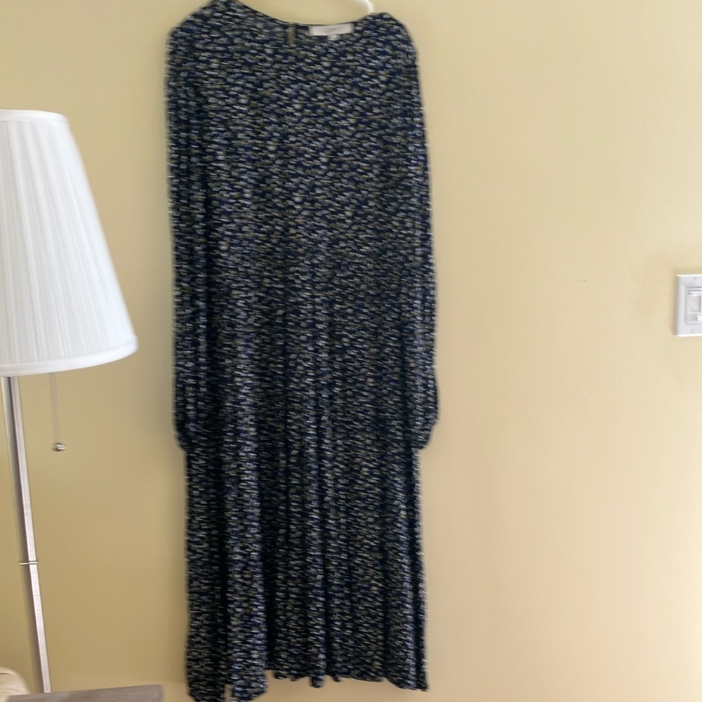 Loft Blue Midi Dress Oversized
